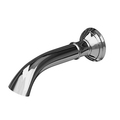 Newport Brass Tub Spout, Polished Chrome, Wall 3-383/26